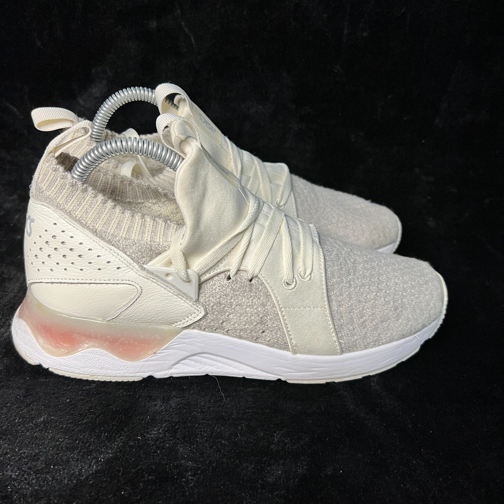 Asics Gel Lyte 5 Sanze Knit H8k1n Mens 7.5 Running Shoes White Athletic Sneakers View 3